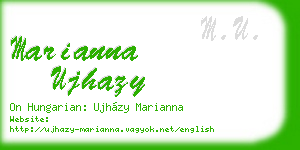 marianna ujhazy business card