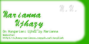 marianna ujhazy business card